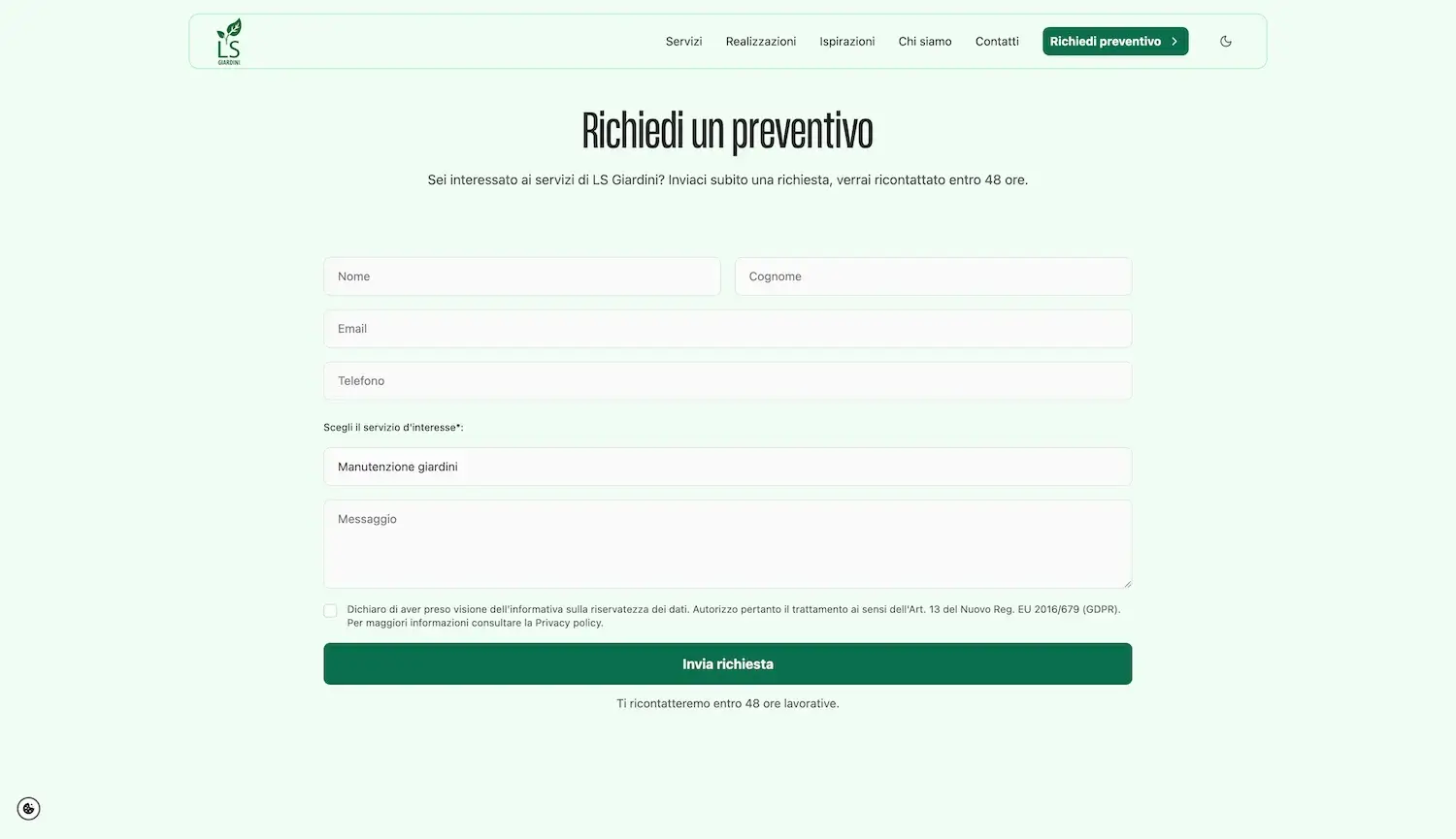 Sito LS Giardini - chi siamo