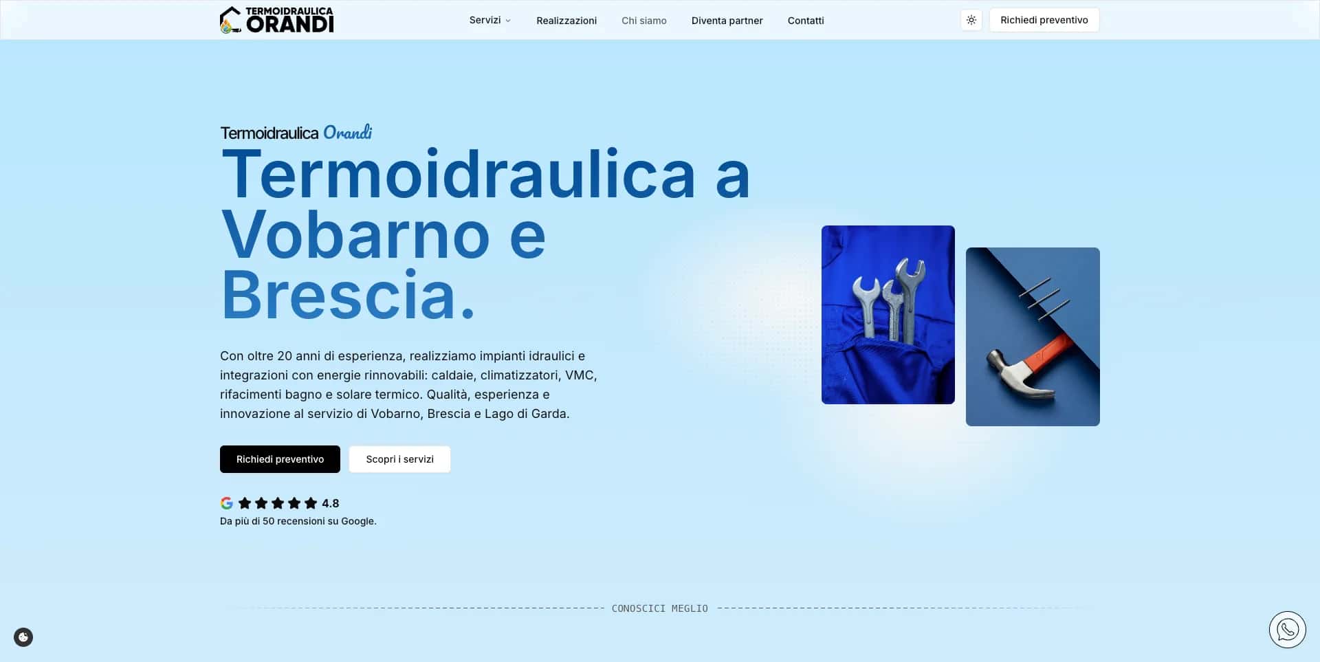 Pagina chi siamo Termoidraulica Orandi